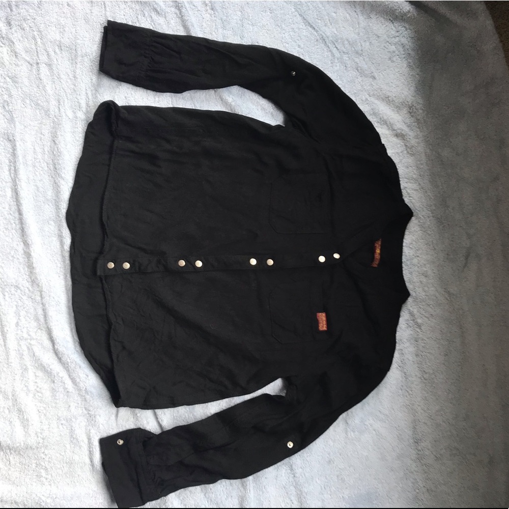 Black 7 For All Mankind Button Up Shirt